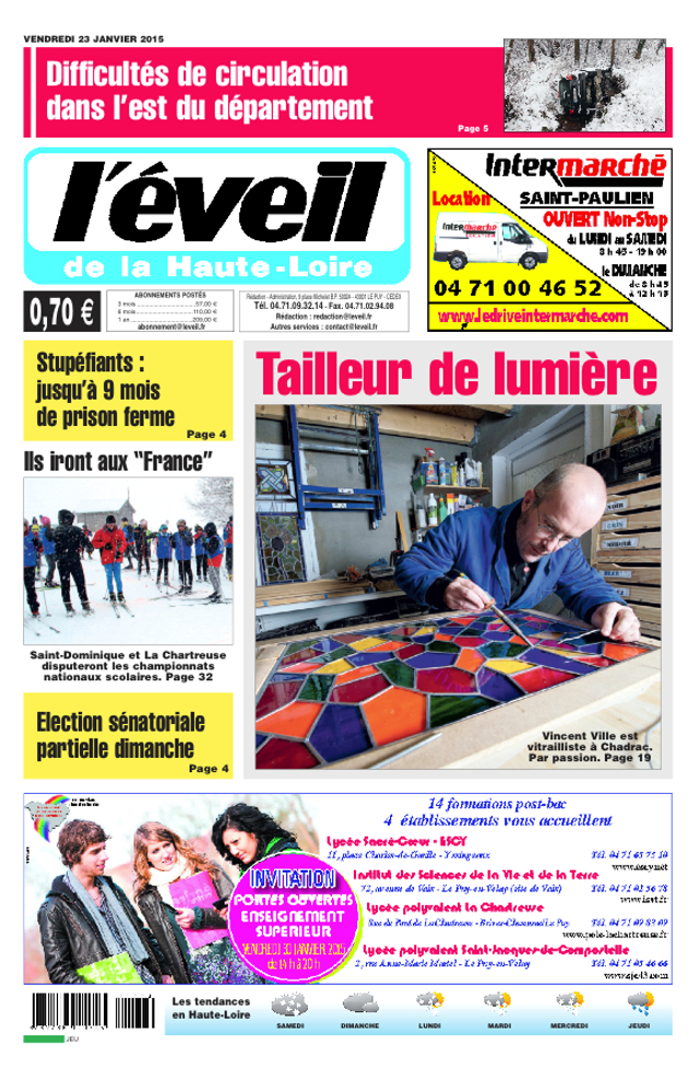 une de l'éveil prenière page de l'éveil